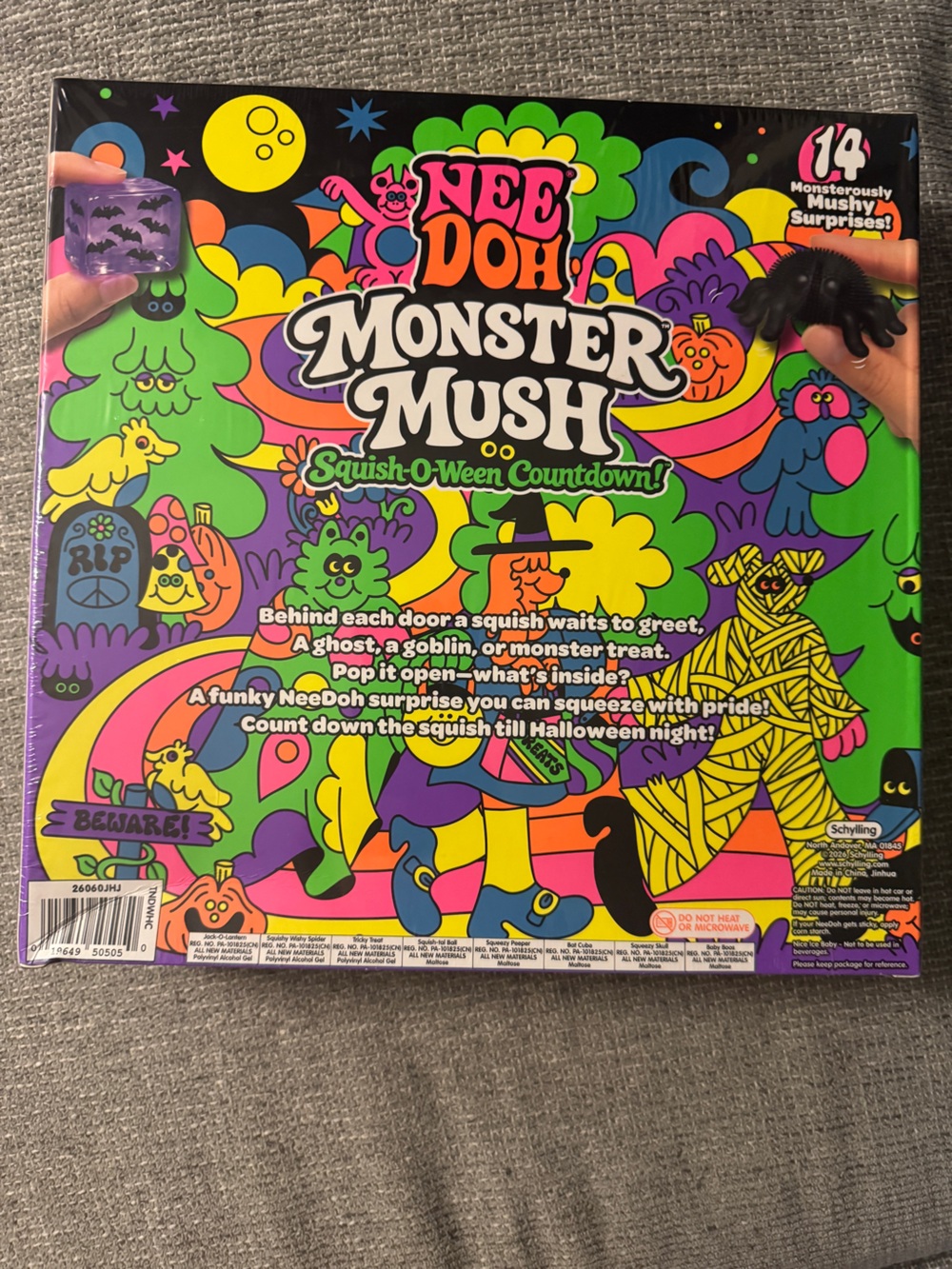 Nee Doh Monster Mush Squish-O-Ween Countdown - Multicolor Kids Squishy Toy Set - Picture 2 of 8